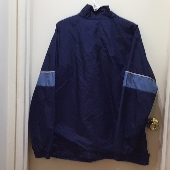 NIKE  MENS NAVY BLUE WINDBREAKER  LON SLEEVES JACKET SZ  XL - Picture 3 of 12